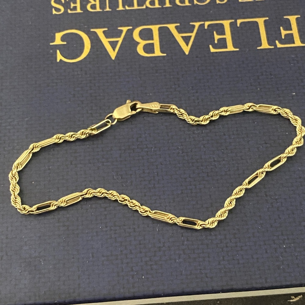 10k Solid Gold Chain Bracelet